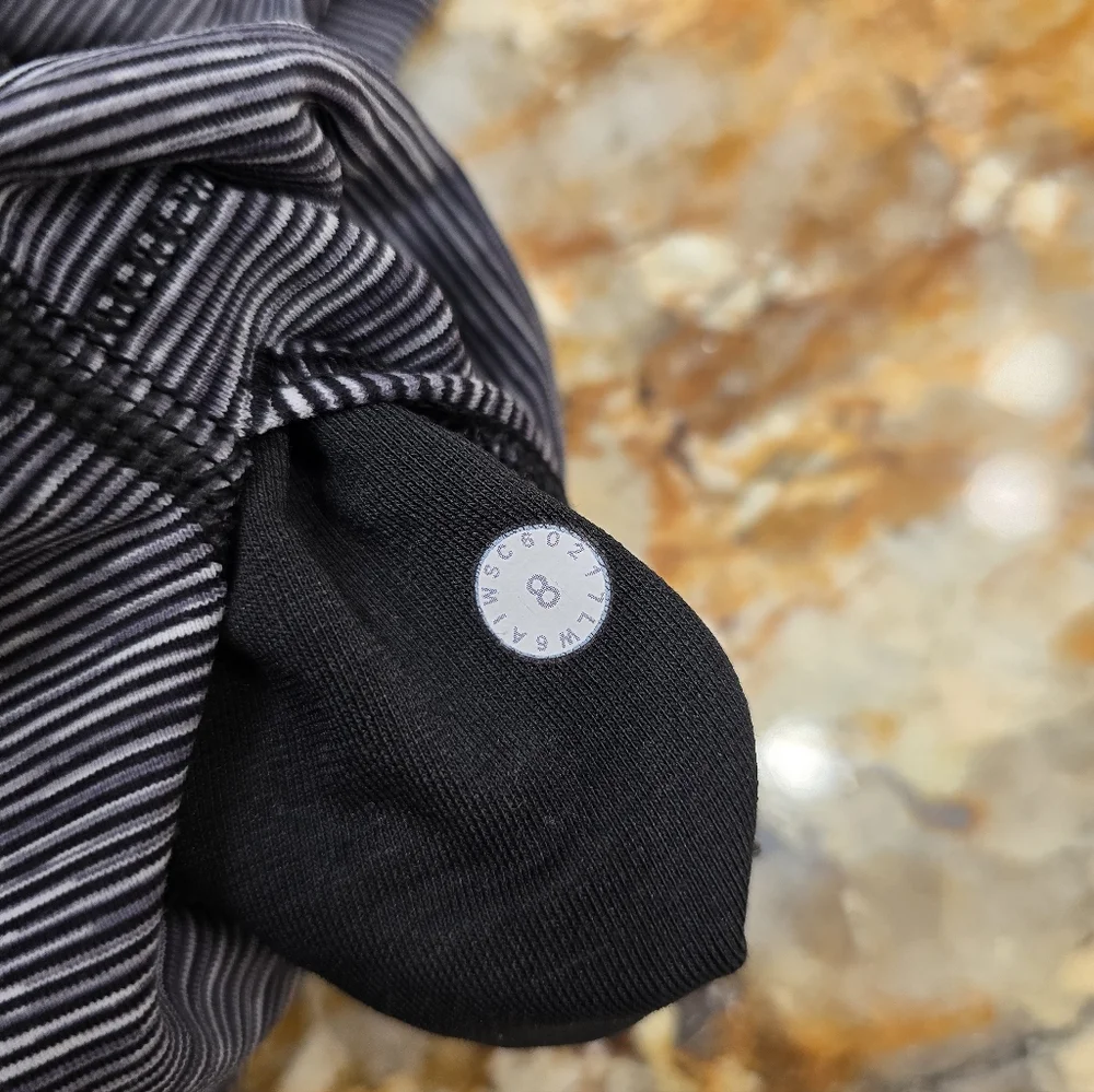 Lululemon Wunder Under Hi-Rise 1/2 Tight Luxtreme 17" Size 8 Black Slate - Picture 6 of 7